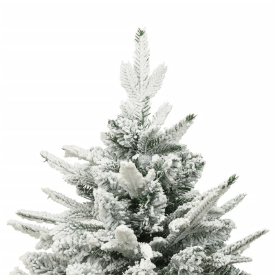 Sztuczna choinka pokryta śniegiem, zielona, 150 cm, PVC i PE
