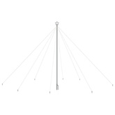 vidaXL Choinka z lampek, wewn./zewn., 800 niebieskich diod LED, 5 m