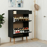 Szafka na buty MOLDE 59,5 x 35 x 103 cm Lite drewno sosnowe