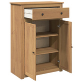 Szafka na buty PANAMA, 80x40x114 cm, lite drewno sosnowe