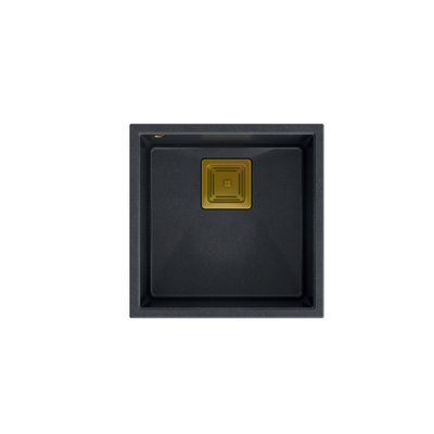 DAVID 40 GraniteQ black diamond/elementy złote