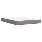 Łóżko Box Spring z materacem i LED Ciemnoszary 140 x 190 cm