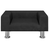 vidaXL Legowisko dla psa, czarne, 50x40x26,5 cm, aksamitne