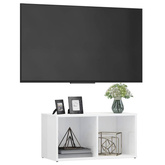 vidaXL Szafka pod TV, wysoki połysk, biała, 72x35x36,5 cm