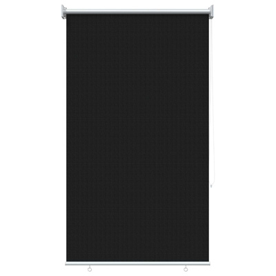 Roleta zewnętrzna 90% blokada UV Czarny 80 x 230 cm HDPE