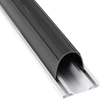 Uszczelka drzwi garażowych Czarny 70 x 6 mm 4,5 m PVC