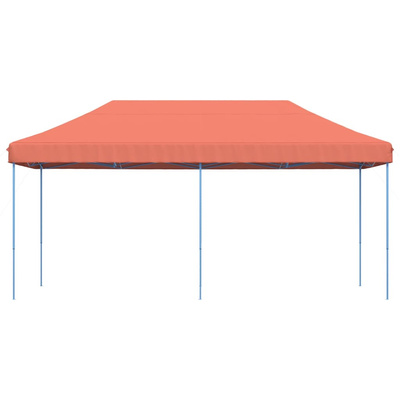 Składany namiot imprezowy typu pop-up, terakota, 580x292x315 cm