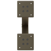 Nogi do stolika kawowego w kształcie litery X 2 szt. Naturalna stal 37x(30-31) cm Stal