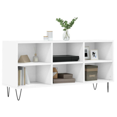 Szafka pod TV, biała, 103,5x30x50 cm, materiał drewnopochodny vidaXL