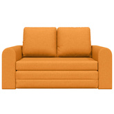 Sofa Bed Ciemny Żółty 148 x 71 x 83 cm tkanina