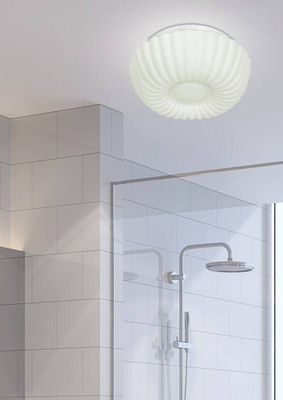 Lampa łazienkowa plafon biały 60W E27 9,5x25cm Alta Candellux 12-12654