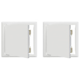 Panel dostępu 2 szt. Biały 23 x 23 x 3 cm Stal