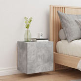 Ścienna szafka TV, szarość betonu, 40,5x30x40 cm