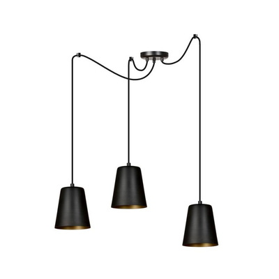 Lampa wisząca LINK 3 BLACK / GOLD