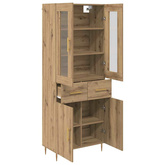 Highboard 2 szt. Dąb rzemieślniczy 69,5 x 34 x 180 cm