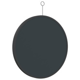 vidaXL Lustro ścienne z zawieszką, czarne, 50 cm