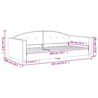 Sofa z funkcją spania, różowa, 90x200 cm, obita aksamitem
