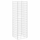 Wysokie donice gabionowe, 3 szt., 30x30x100 cm, żelazo