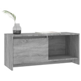 vidaXL Szafka pod TV, szary dąb sonoma, 90x35x40 cm