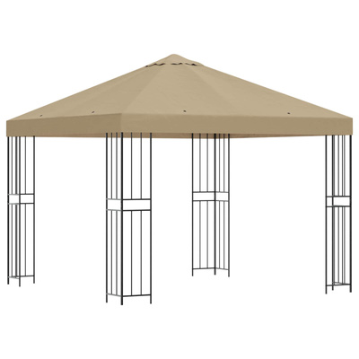 Altana 3 x 3 m Beżowy Poliester i Stal 190 gsm