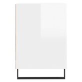 vidaXL Szafka pod TV, wysoki połysk, biała, 160x35x55 cm
