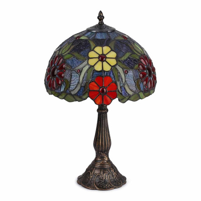 Lampa Stołowa Szklany Witraż E27 Abruzzo Capolavoro 1