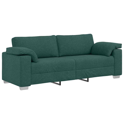 Sofa 3-osobowa Ciemna zieleń 220 cm tkanina