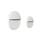 Kinkiet zewnętrzny biały okrągły IP54 6W CCT Abruzzo Lunaria