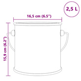 Farba do drewna Czarny 2,5 L Wydruk na ścianie