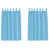 Firany blackout z kółkami 2 pcs Jasnoniebieski 175 x 140 cm
