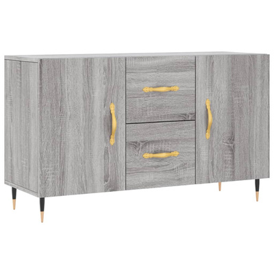 Komoda, szary dąb sonoma, 100x36x60 cm, materiał drewnopochodny vidaXL