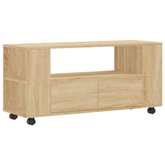 vidaXL Szafka pod TV, dąb sonoma, 102x34,5x43, materiał drewnopochodny