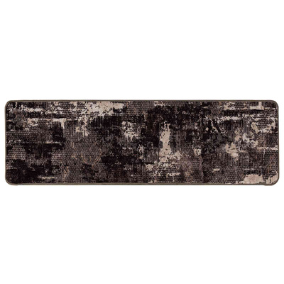 Chodnik dywanowy MARSA Czarny 100 x 350 cm Poliester i PVC