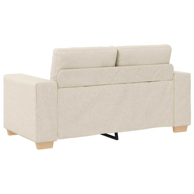 Sofa dwuosobowa obity lnem, 160x77x82 cm