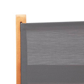 vidaXL Składane krzesła ogrodowe 2 szt., szare, eukaliptus i textilene