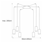 Lampa wisząca K-4898 z serii PUERTO