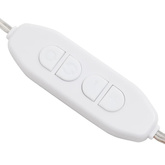vidaXL Lustro z lampami LED, 40x20 cm, szklane, owalne
