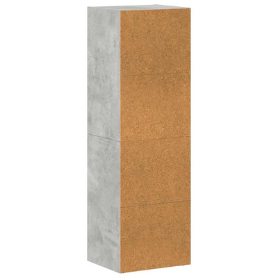 Regał, betonowy szary, 36x30x114 cm, materiał drewnopochodny