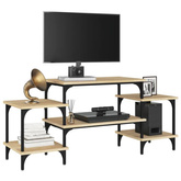 vidaXL Szafka pod TV, dąb sonoma, 117x35x52cm, materiał drewnopochodny