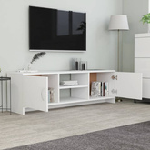 vidaXL Szafka pod TV, biała, 120x30x37,5 cm, materiał drewnopochodny