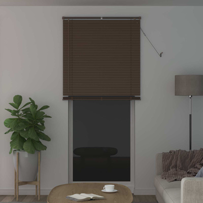 Żaluzja wenecka Ciemnobrązowy ze wzorem 213 x 80 cm 25 mm PVC