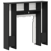 Obudowa kominka Czarny 93 x 20 x 89 cm Drewno inżynieryjne