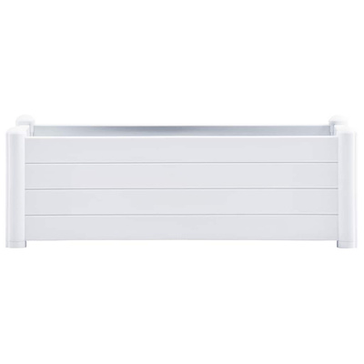 Podwyższona donica, PP, biała, 100x43x35 cm