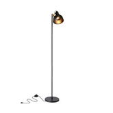 Lampa podłogowa czarna metalowa regulowana Reno 51-80196