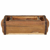 Taca 2 pcs Brązowy 29 x 31 x 10 cm Lite Drewno Recyklingowe