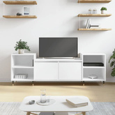 vidaXL Szafka pod TV, biała, 80x36x50 cm, materiał drewnopochodny wariant 14