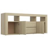 vidaXL Szafka pod TV, dąb sonoma, 120x30x50cm, materiał drewnopochodny
