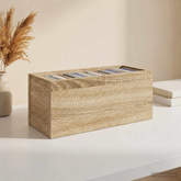 Stojak na płyty CD 4 szt. dąb Sonoma 40 x 17 x 17 cm