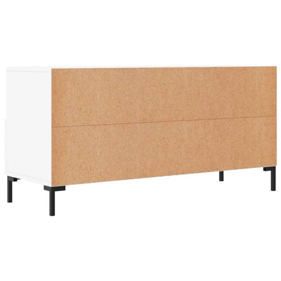 vidaXL Szafka pod TV, biała, 102x36x50 cm, materiał drewnopochodny wariant 4