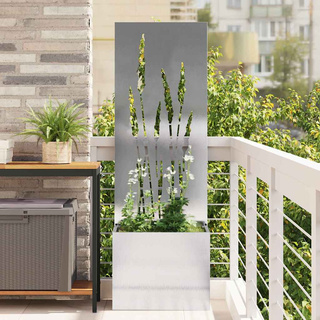 Ekran zapewniający prywatność w ogrodzie Srebrny 50 x 150 cm